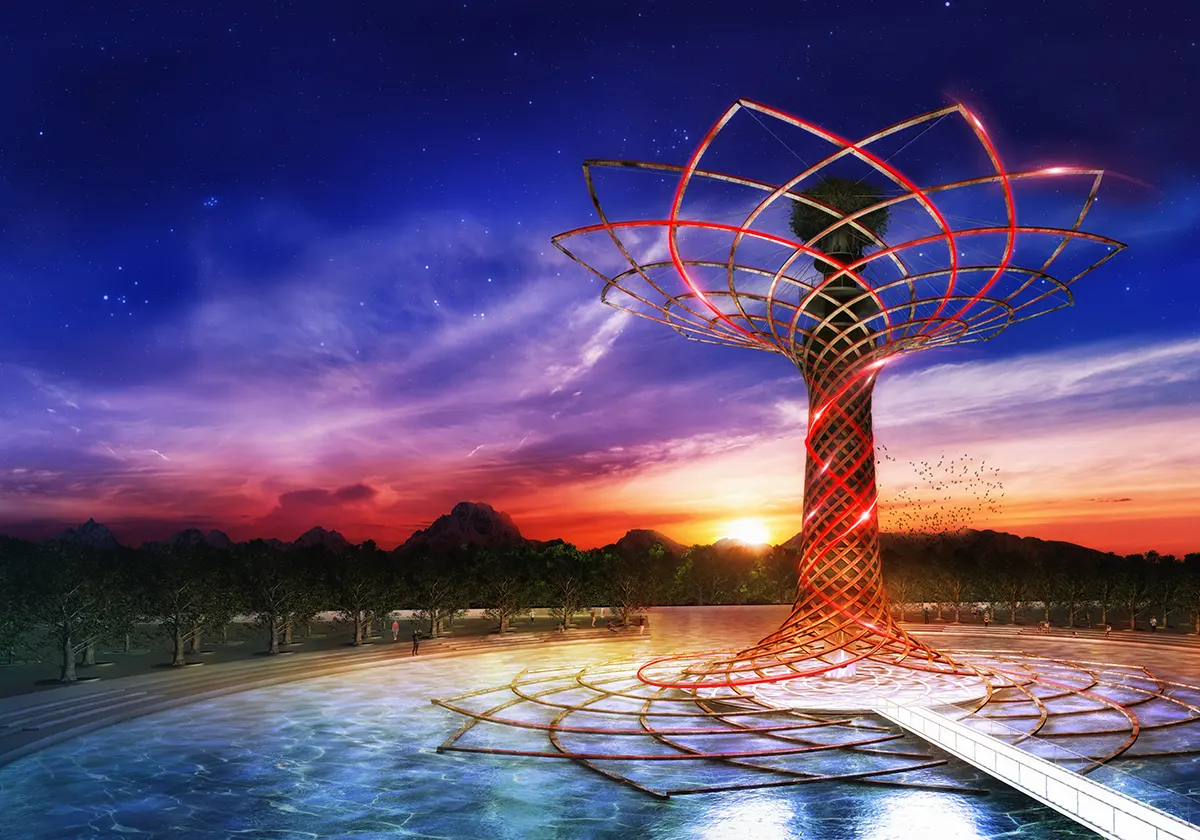 gap-progetti-albero-della-vita-per-lexpo-2015-milano-render-serale